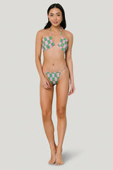 Viridian Bikini Bottom | Lilac + Green