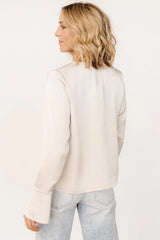 Westminster Satin Top | Pearl