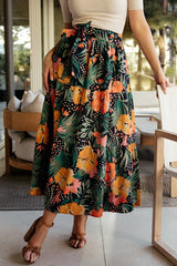 Melea Skirt | Navy Multi Floral