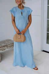 Noemi Maxi Dress-Light Blue