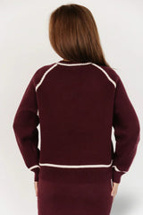 Ava Knit Sweater | Wine