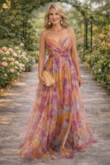 Giselle™ Floral Maxi Dress – Elegant, Flowing Silhouette With Bold Florals