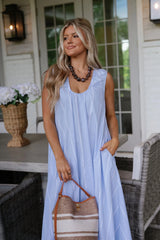 Betsy Maxi Dress-Light Blue