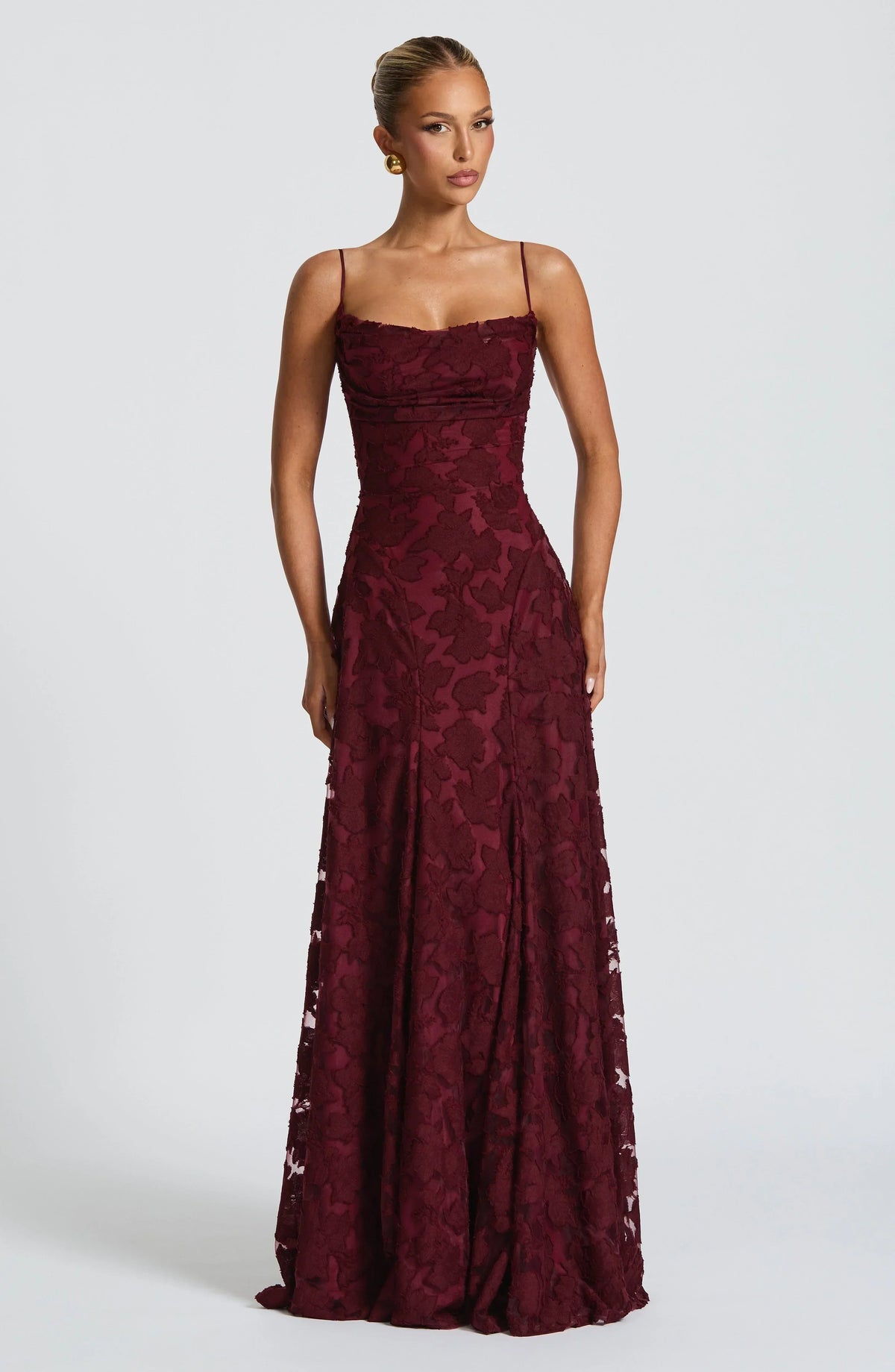 Aveline | Elegant Lace Corset Maxi Dress - Glamorous Evening Gown
