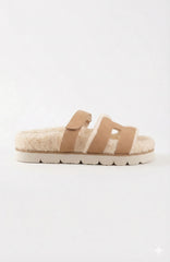 Adelene Sherpa Lined H-Strap Sandal