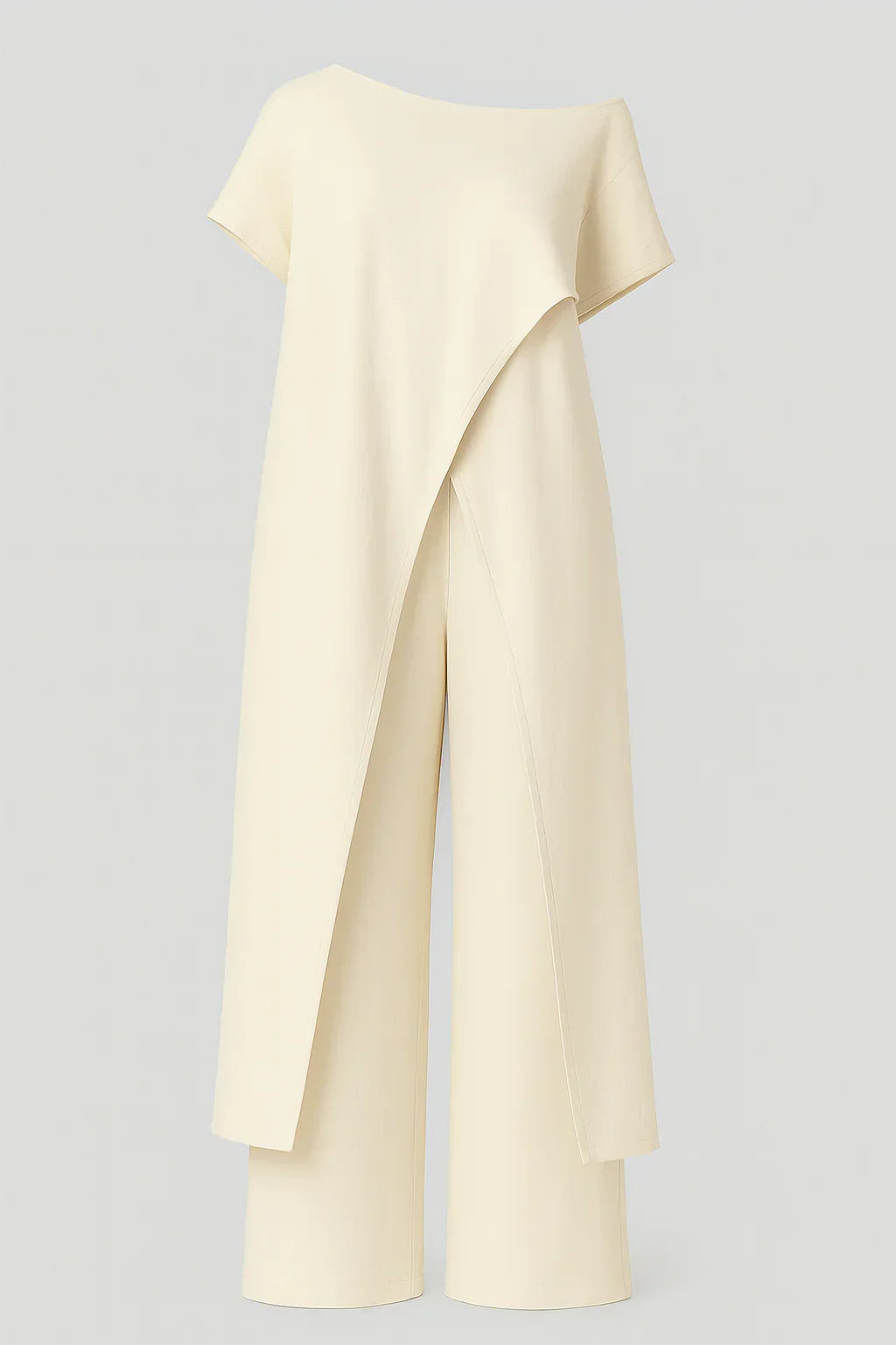 Chic Women'S Clothing Set: Elegant Blouse & Tailored Trousers