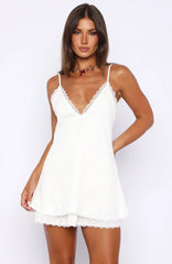 Heat Of The Night Mini Dress White