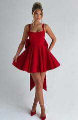 Livette - Bow Tie Mini Dress