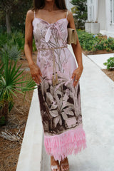 Iggy Dress-Chocolate/Pink