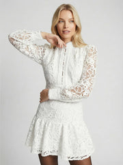 Embroidered Mini Dress