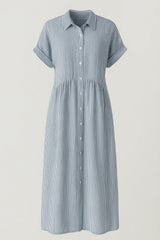 Ladies' Elegant Midi Dress With Pockets