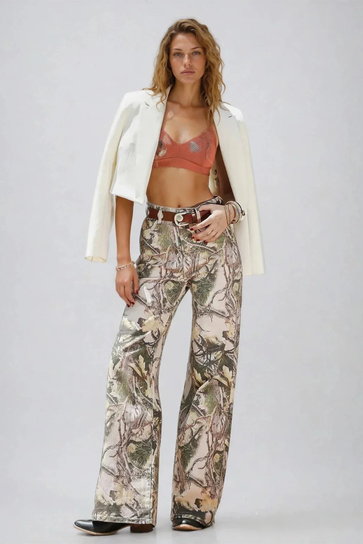 Tex High-Rise Camo Jeans