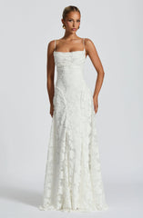 Aveline | Elegant Lace Corset Maxi Dress - Glamorous Evening Gown