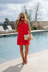 Annie Mini Dress-Red