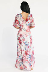 Sevilla Mesh Maxi Dress | Berry Multi Floral