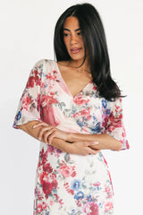 Sevilla Mesh Maxi Dress | Berry Multi Floral