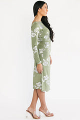 Valeria Midi Dress | Sage + Silver