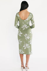 Valeria Midi Dress | Sage + Silver