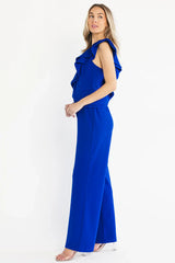 Lisbon Ruffle Jumpsuit | Cobalt