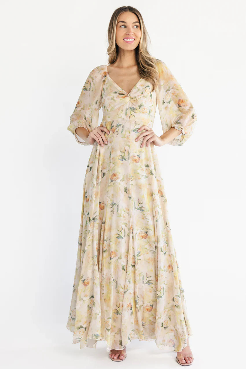 Aviana Maxi Dress | Golden Floral
