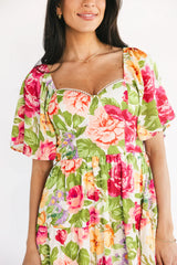 Paislee Midi Dress | Multi Floral