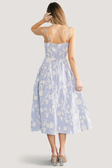 Shea Embroidered Dress | Blue