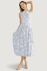 Shea Embroidered Dress | Blue