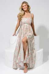 Elton Maxi Dress | Sage + Blush Floral