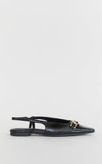 Billini - Maxine Flat Shoes in Black Shine