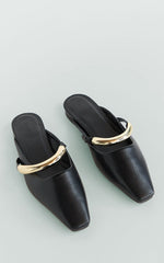 Billini - Mercer Flat Shoes with Hardware Detail in Black