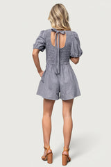 Beaumont Romper | Heather Blue