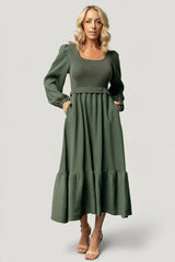 Alva Sweater Dress | Dusty Green