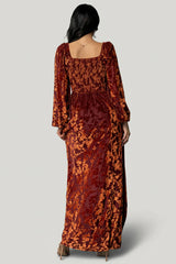 Aurora Velvet Maxi Dress | Clove + Copper Floral