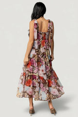 Anita Maxi Dress | Brown Multi Floral