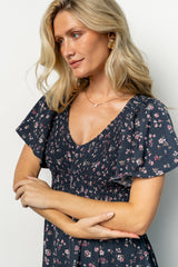Jerah Smocked Dress | Midnight Floral