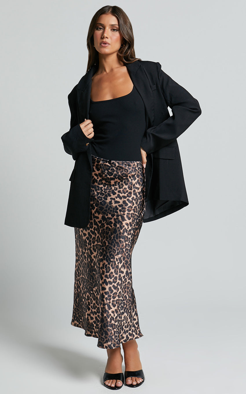 Lioness - Enigmatic Midi Skirt in Leopard