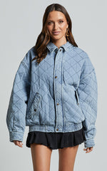 Lioness - Kenny Bomber in Light Denim