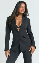 Nola Blazer - Structured Single Breast Blazer in Black