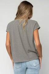 Millie Striped Top | Black + White