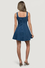 Mason Denim Mini Dress | Medium Wash