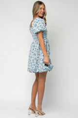 Enchanted Jacquard Dress | Dusty Blue