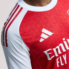 Adidas Declan Rice Arsenal Fc Authentic Home Jersey 25/26 W/ Epl Patch (Better Scarlet/White