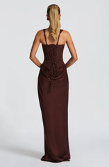 Hourglass Maxi Dress — Sculpted Silhouette, Effortless Style