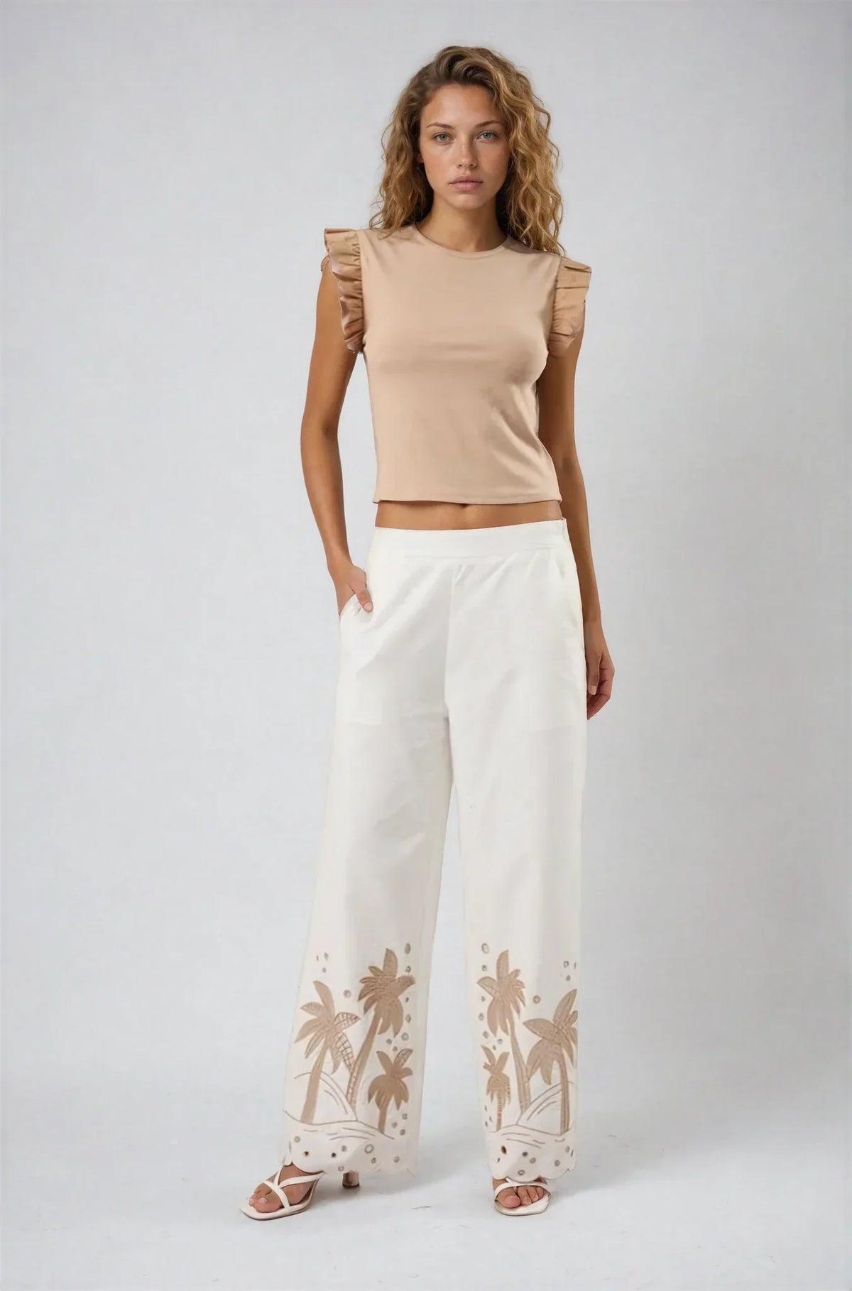 Royal Palm Linen Pants