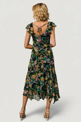 Alisa Maxi Dress | Black Floral