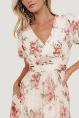 Ardley Maxi Dress | Cream + Rose Floral