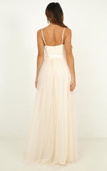 At The Altar Bodice Maxi Dress in Cream