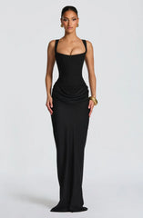 Hourglass Maxi Dress — Sculpted Silhouette, Effortless Style