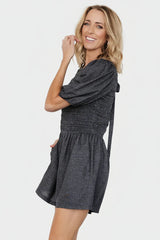Beaumont Romper | Heather Black