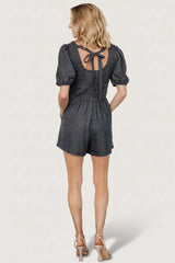 Beaumont Romper | Heather Black